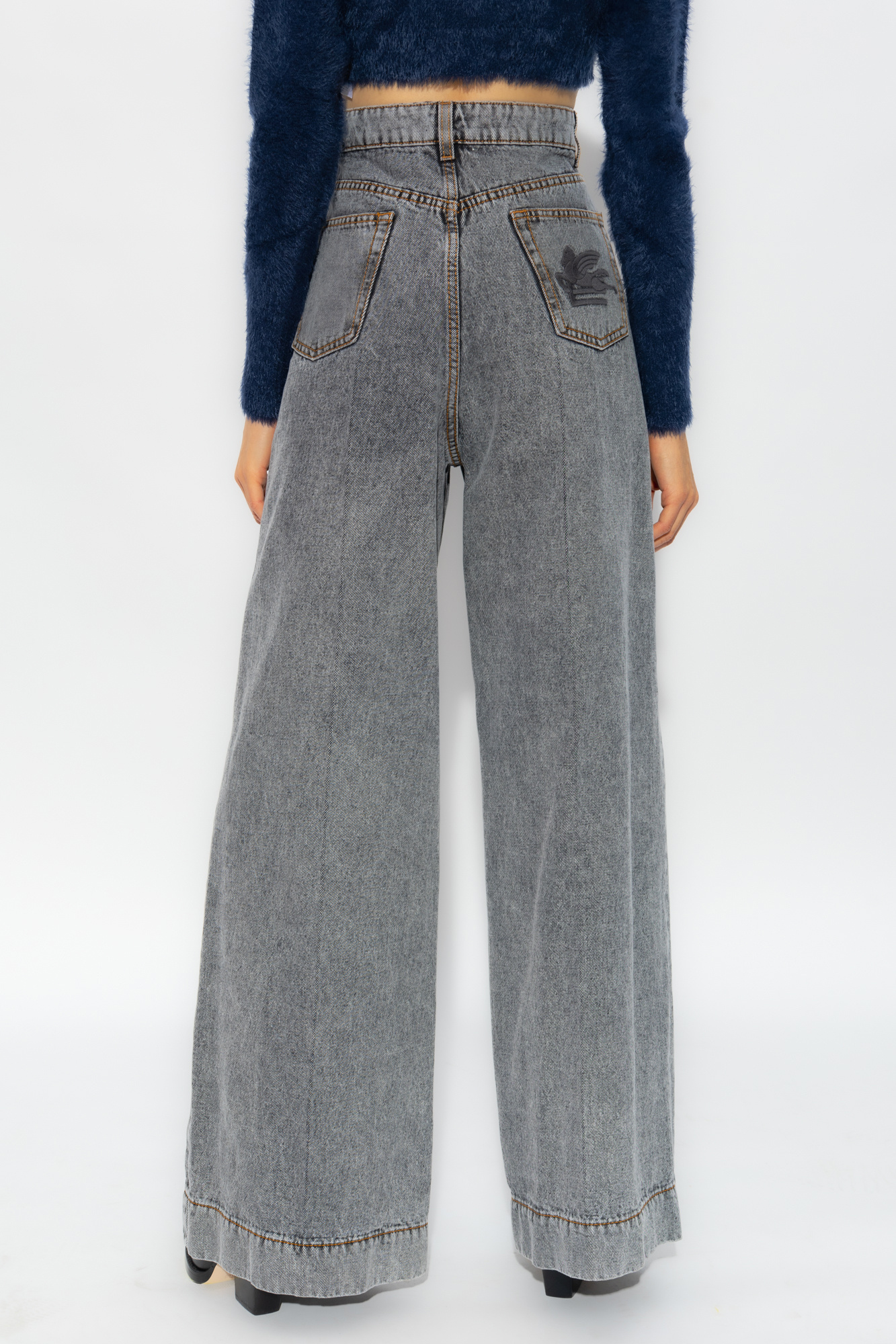 Etro High-waisted wide leg jeans