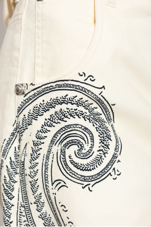 Etro TEEN ruffle-detail T-shirt dress Weiß