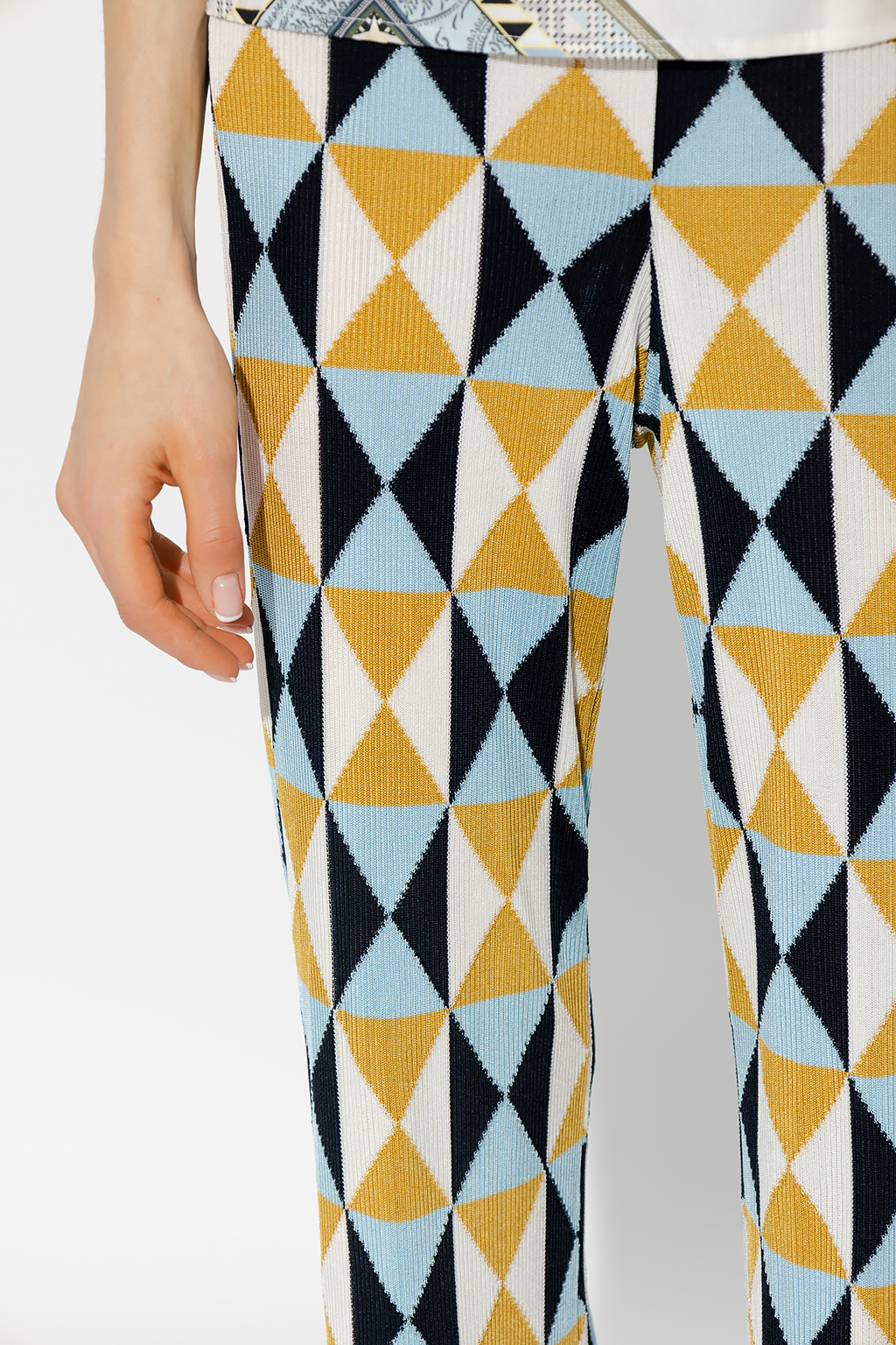 Etro Trousers with geometrical pattern