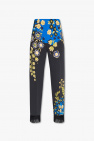 ETRO painted detail straight-leg jeans