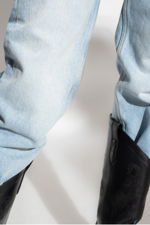 Etro Brunello Cucinelli contrast stitch straight jeans