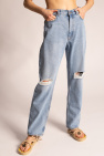 Etro Distressed high-waisted jeans