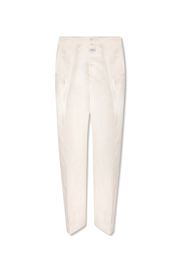 Etro cotton trousers with pleats