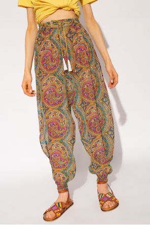 Etro Silk trousers Dri-FIT with paisley pattern