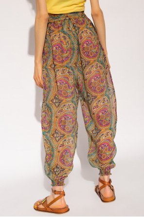 Etro Silk trousers Dri-FIT with paisley pattern