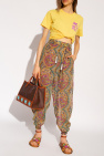 Etro Silk trousers cropped with paisley pattern