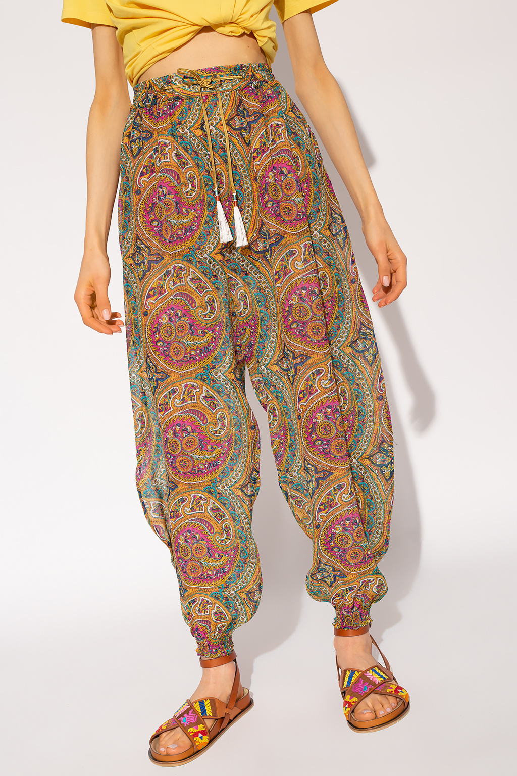 Etro Silk Talbot trousers with paisley pattern