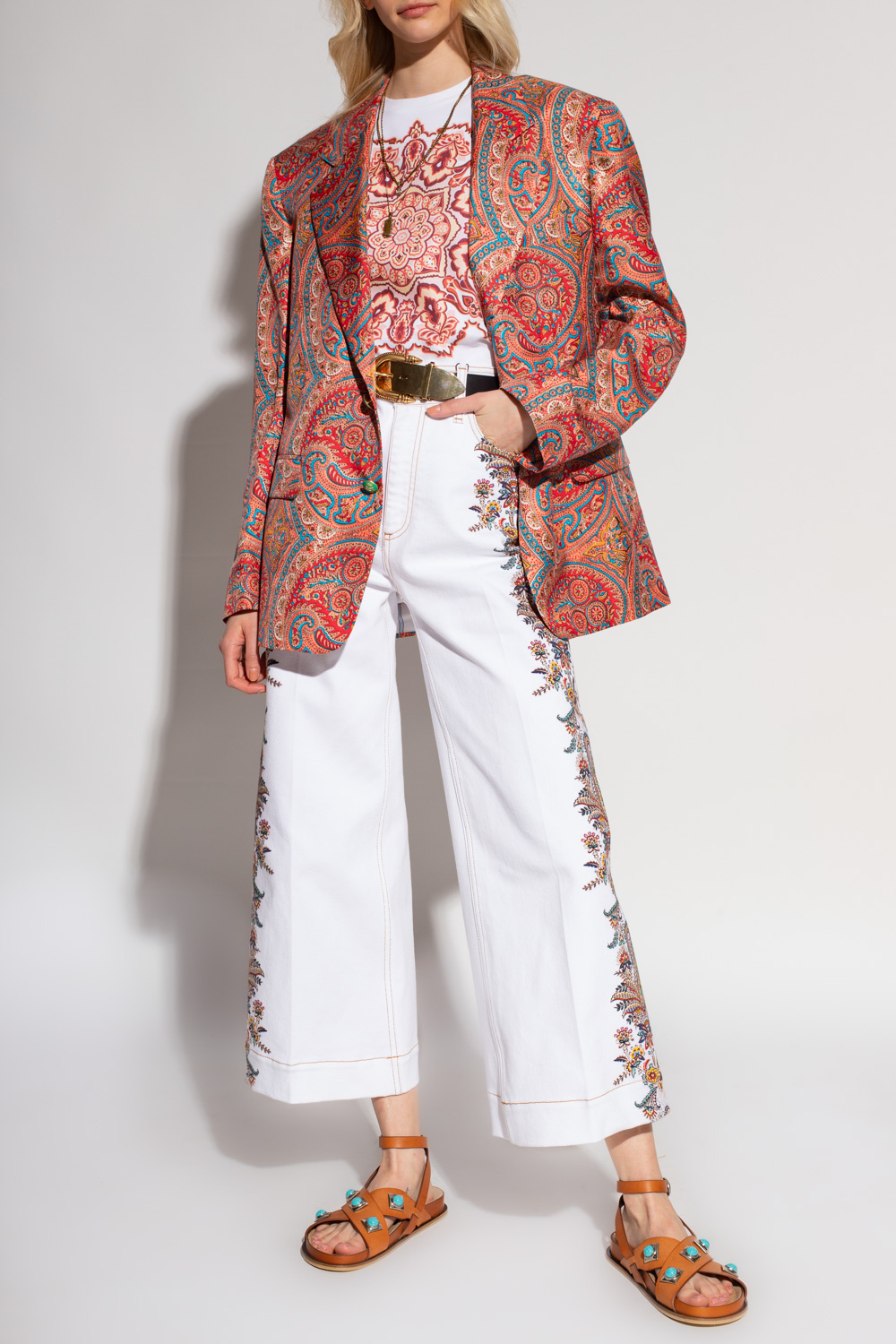 Etro Jeans with paisley pattern