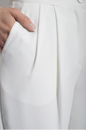 Emporio Armani cotton Spodnie o specjalnej fakturze
