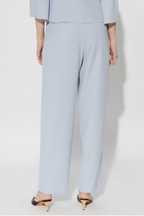 Emporio Armani Relaxed-fitting Ruched trousers