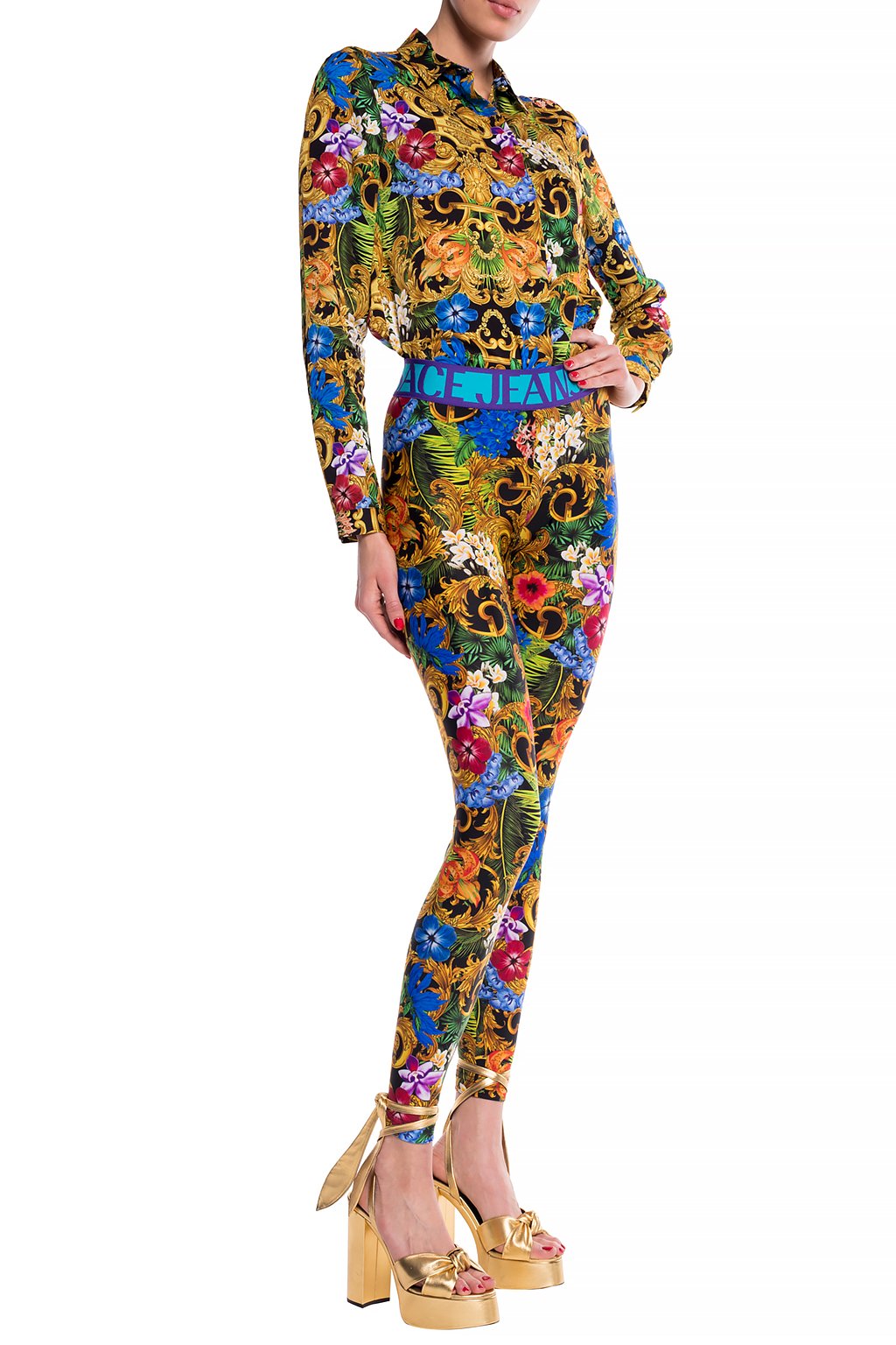 Versace Jeans Couture Printed Leggings