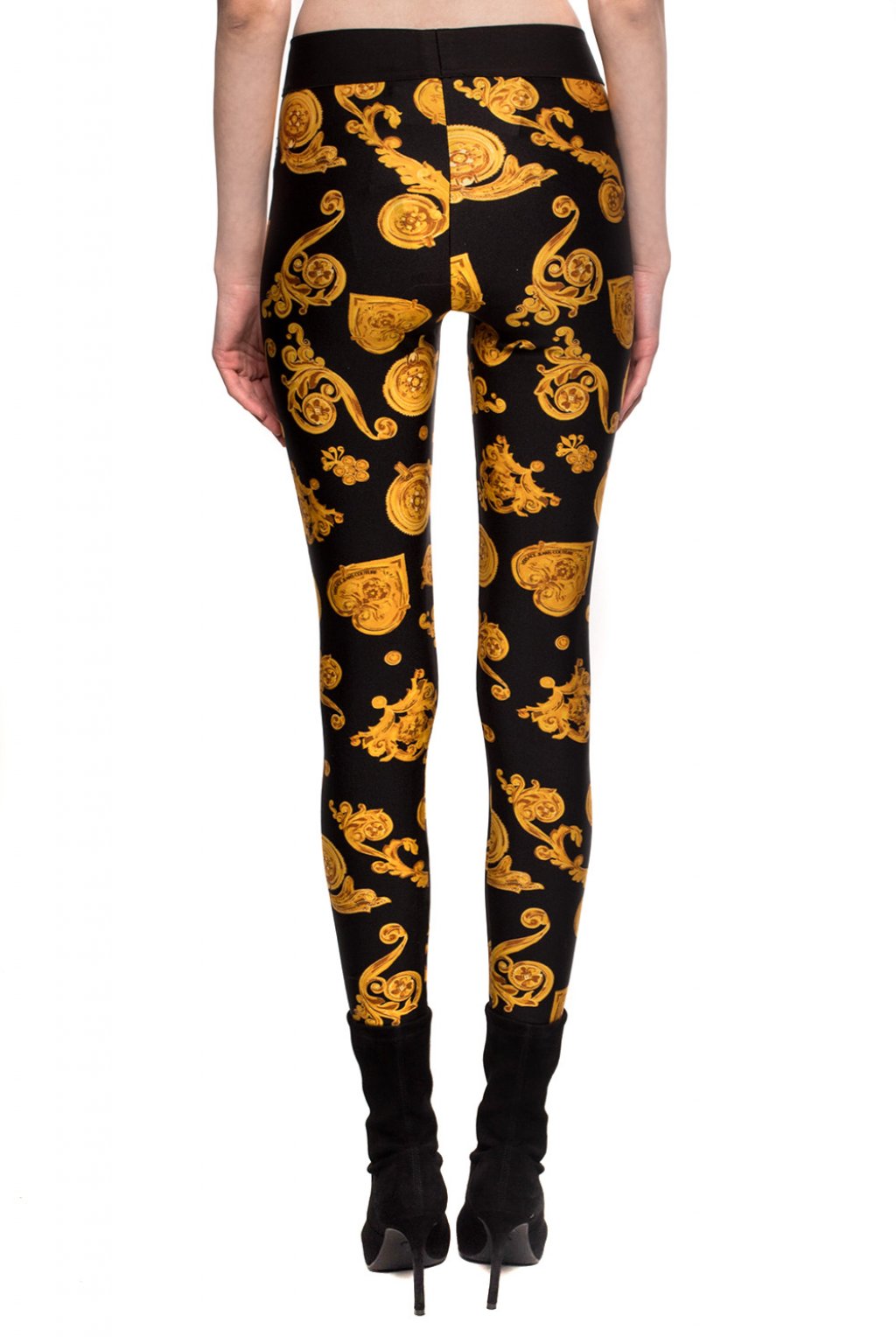 Printed Lycra Leggings  Versace Jeans Couture Womens Trousers