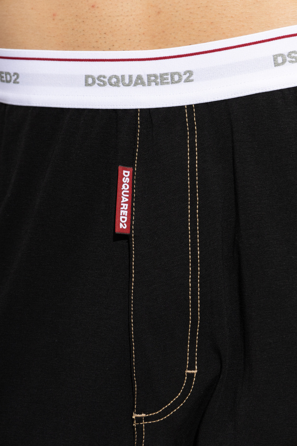 Dsquared2 Bavlnené nohavice z línie `Underwear`
