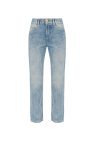 Balmain BLUE Jeans with stitching on the legs