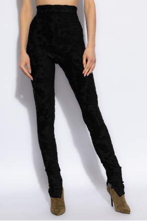 Balmain Leggings with concealed zips at the hems