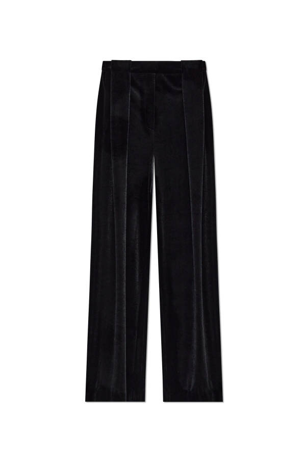 Balmain Velvet trousers with front darts