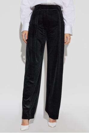 Balmain Velvet trousers with front darts