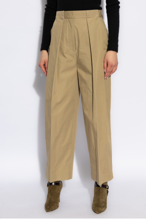 Balmain Cotton pleated pants