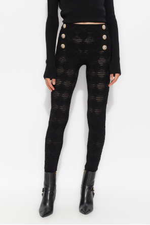 Balmain Leggings with decorative buttons