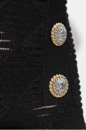 balmain track Leggings with decorative buttons