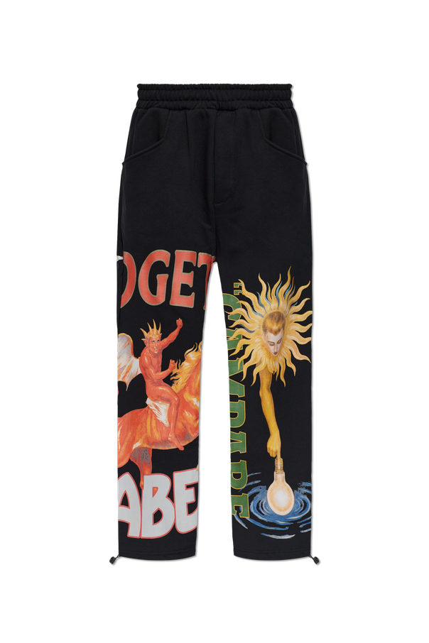 Sweatpants with colorful print od PDF