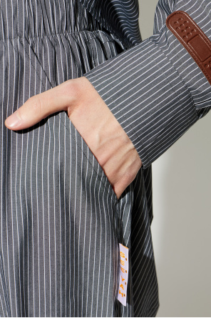 PDF Pantalones cortos con estampado de rayas