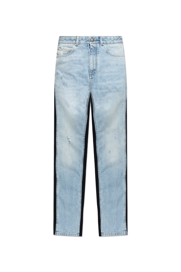 Balmain Jeansy z efektem `vintage`