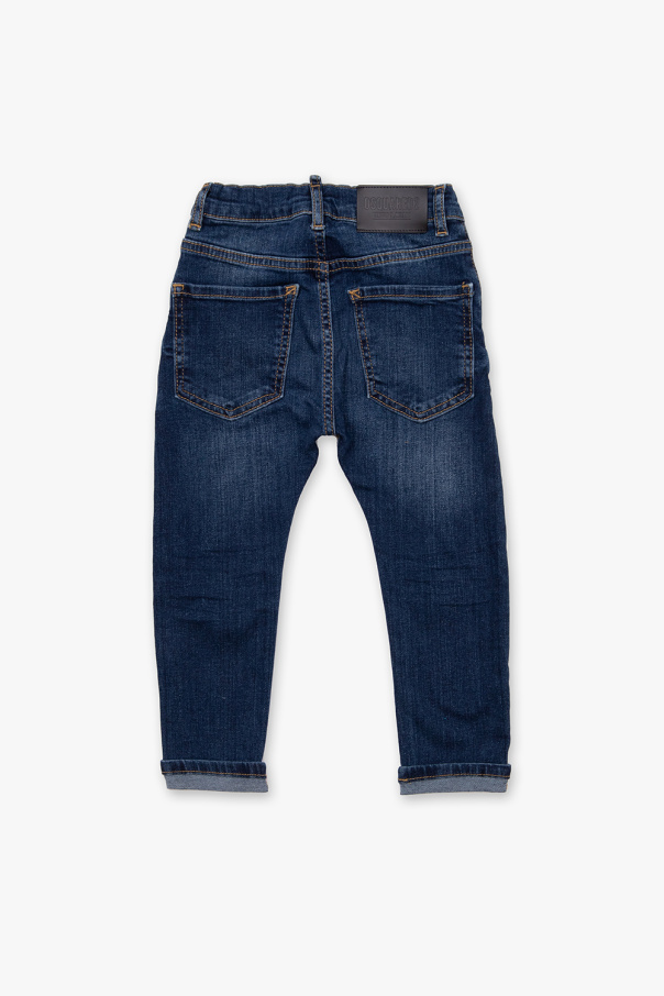 Dsquared2 Kids Practice pants with rib inset on back calf
