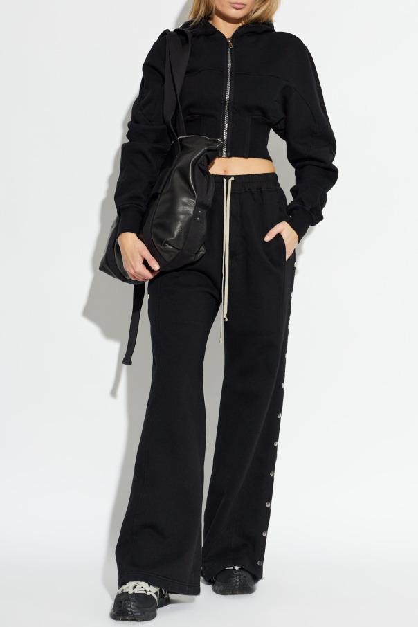 Rick Owens DRKSHDW Spodnie dresowe z szerokimi nogawkami