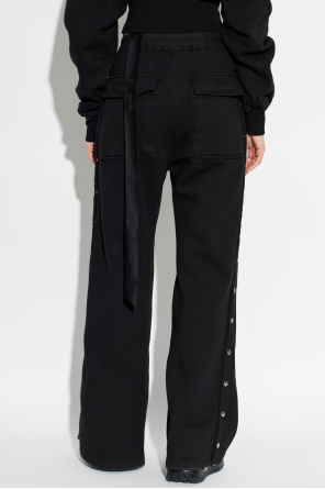 Rick Owens DRKSHDW Spodnie dresowe z szerokimi nogawkami