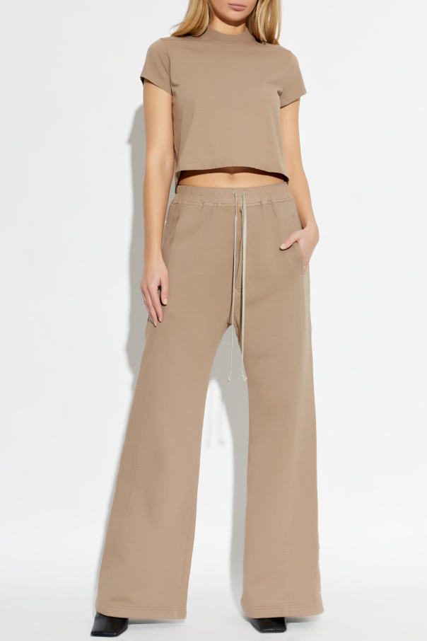 Rick Owens DRKSHDW Spodnie dresowe z szerokimi nogawkami