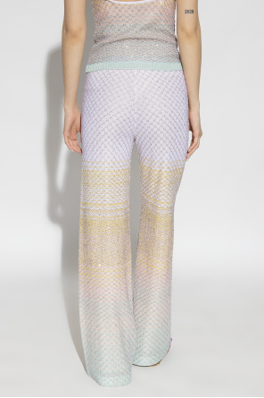 Missoni Sequinned curve trousers