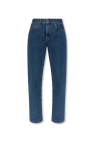 Warehouse Vestito midi di jeans blu senza maniche