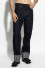 JW Anderson NAVY BLUE Jeans with logo