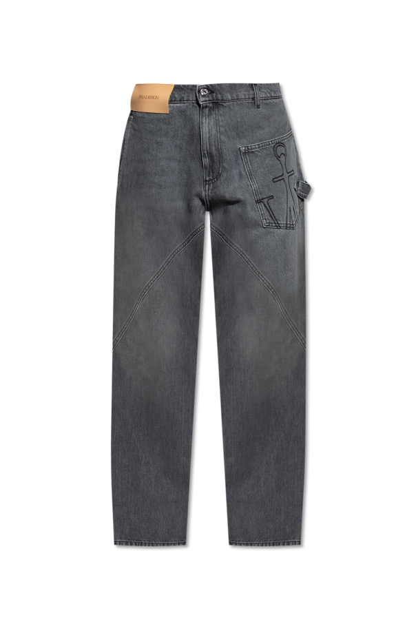 JW Anderson Jeans with embroidered logo