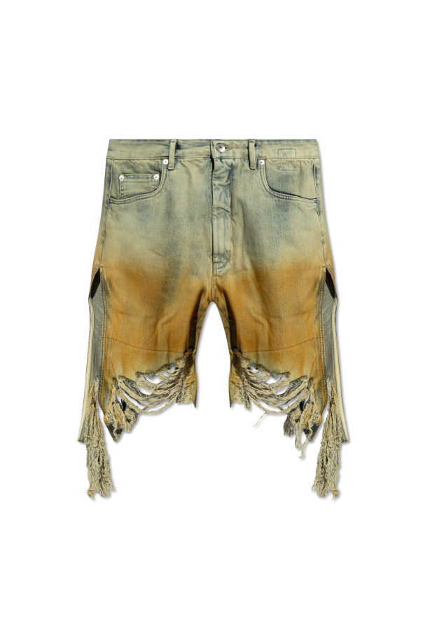 ‘Geth Cutoffs’ denim shorts od Rick Owens DRKSHDW