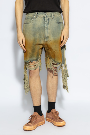 Slim Rigid Flare Cargo Jeans ‘Geth Cutoffs’ denim shorts