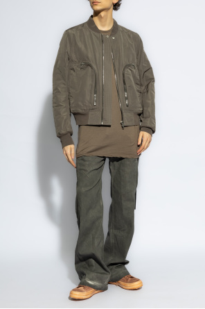 ‘pusher’ trousers od Reflective Band Hooded Puffer Jacket