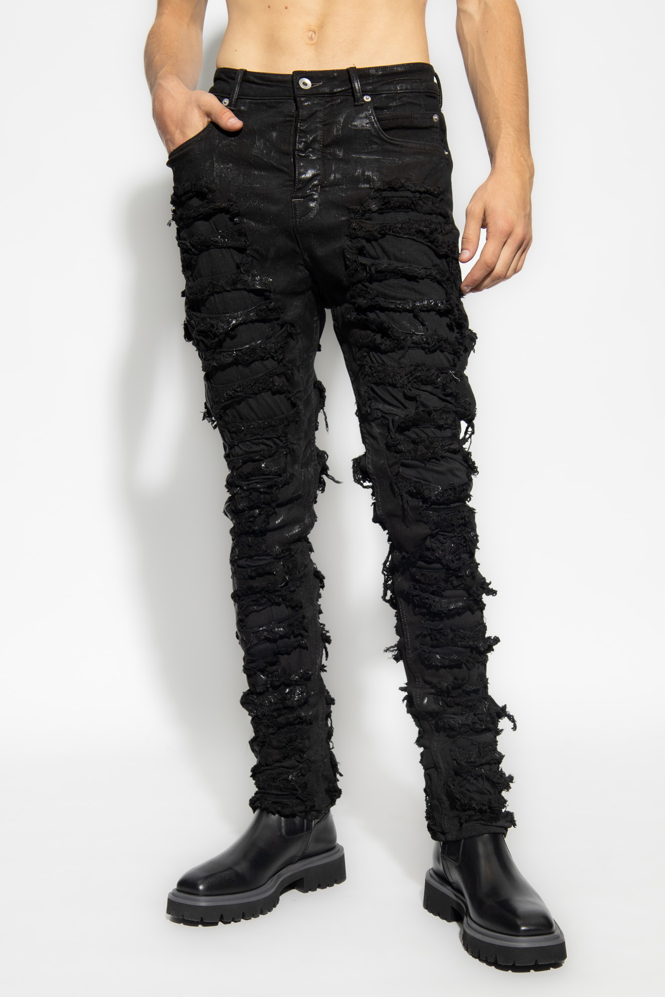Pants with logo by Rick Owens Drkshdw