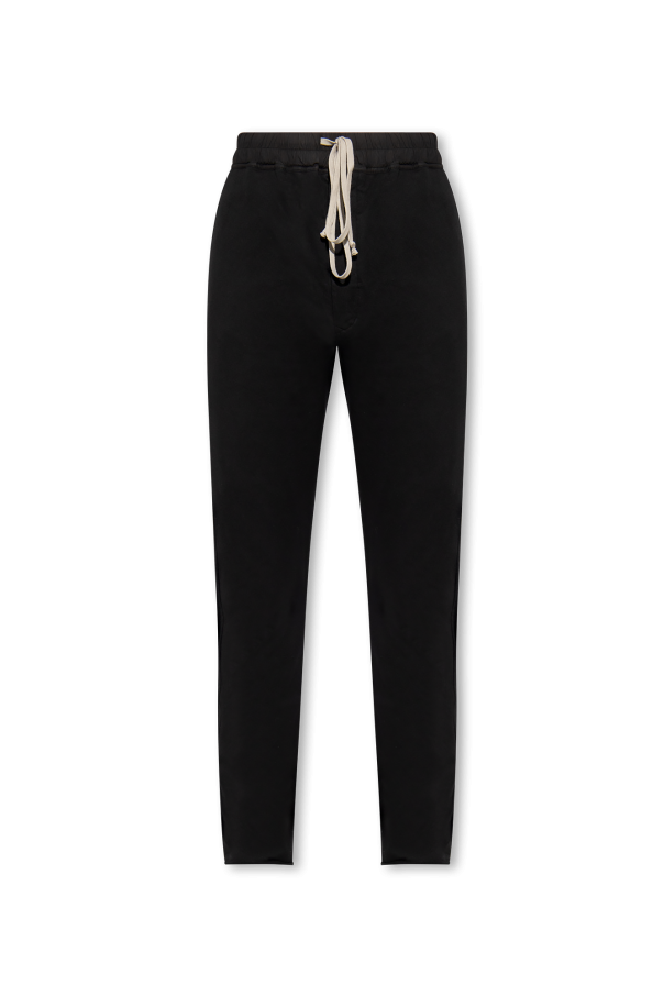 DRKSHDW by Rick Owens Black Cotton Wide Leg Sweatpants