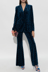 Diane Von Furstenberg NAVY BLUE Velvet trousers