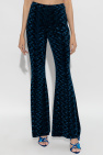 Diane Von Furstenberg NAVY BLUE Velvet trousers