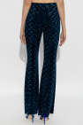 Diane Von Furstenberg NAVY BLUE Velvet trousers