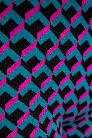 xl men Cream mats storage caps Shorts ‘Hatti’ trousers with geometrical pattern