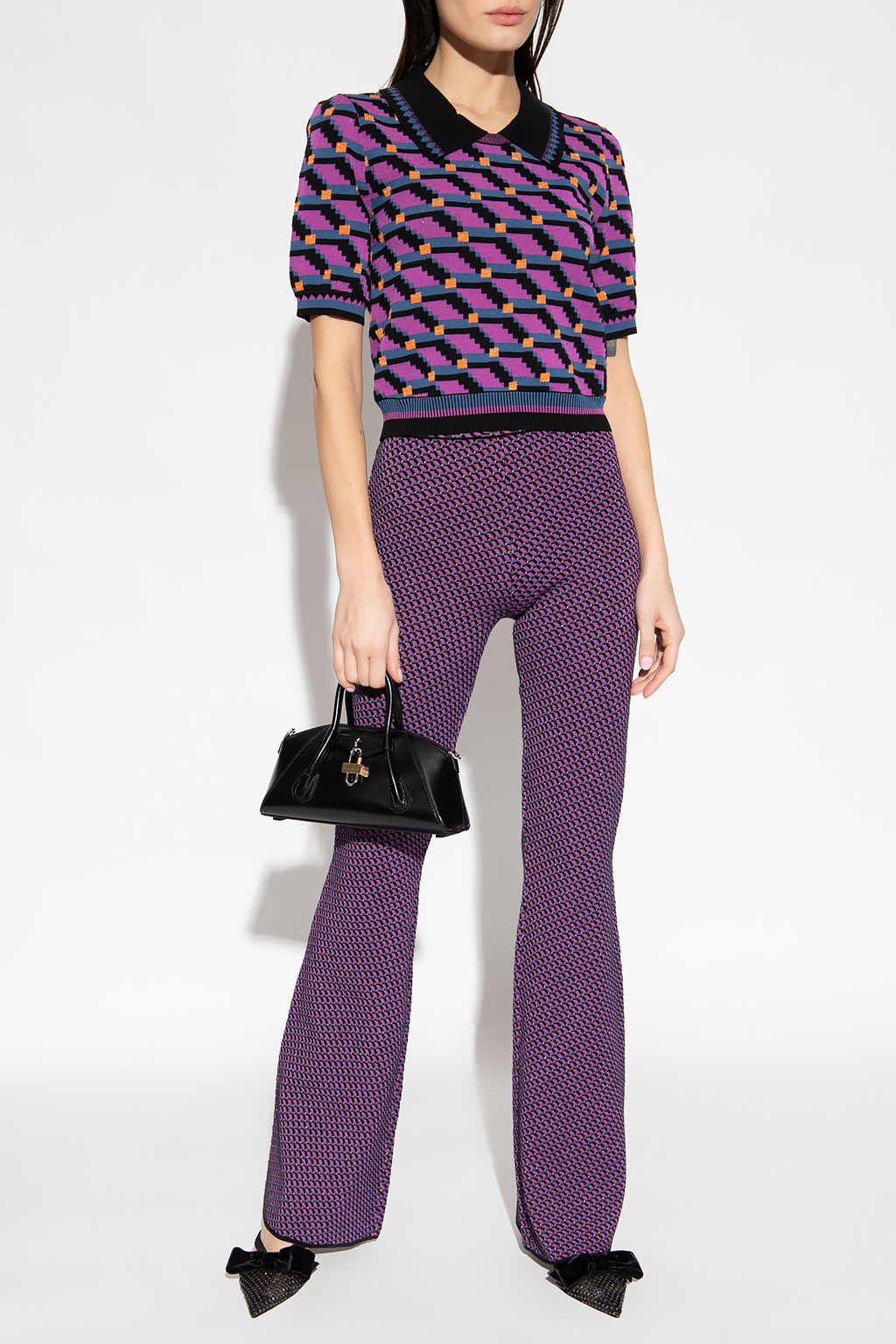 Diane Von Furstenberg ‘Ashdon’ patterned Green trousers