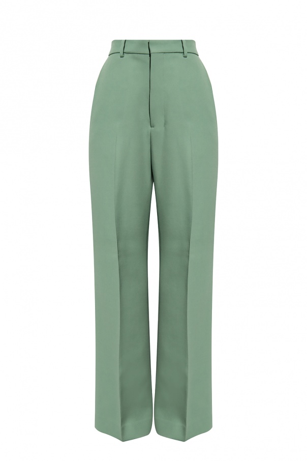 Ami Alexandre Mattiussi Wool pleat-front trousers