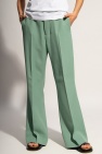 Ami Alexandre Mattiussi Wool pleat-front trousers