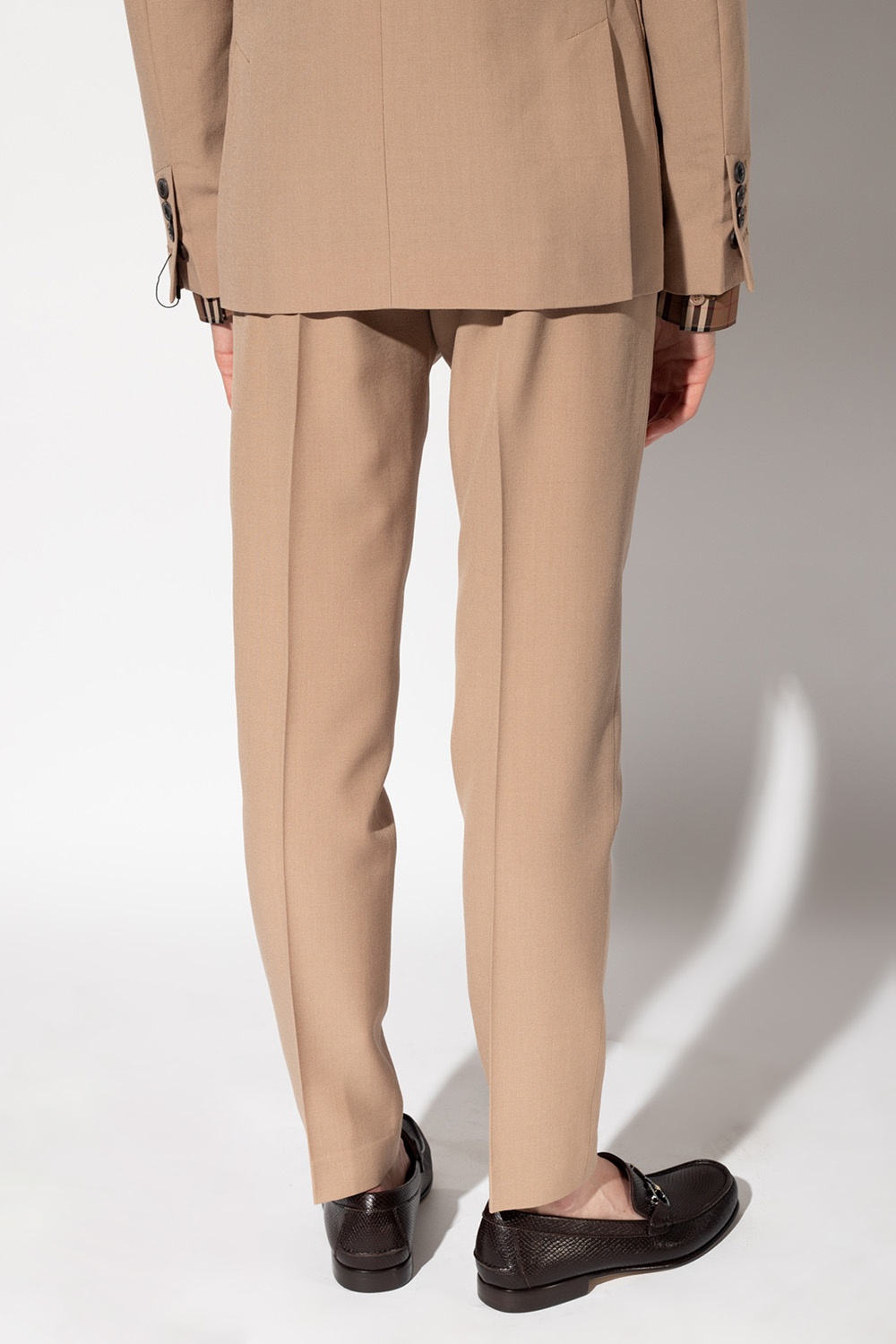 Ami Alexandre Mattiussi Wool pleat-front trousers