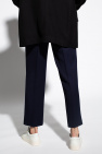 Ami Alexandre Mattiussi NAVY BLUE Pleat-front trousers