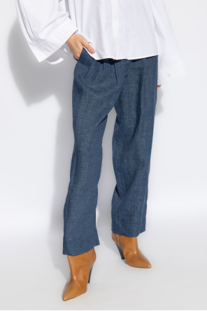 Emporio Armani Linen brede trousers
